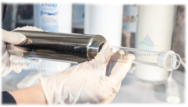 How to install a UV filter to water purifier نحوه  نصب فیلتر اشعه ماورا بنفش UV به دستگاه تصفیه آب