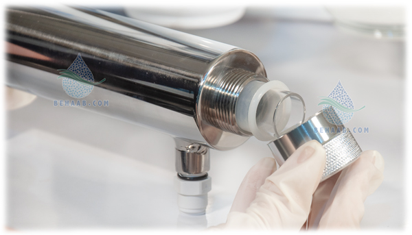 How to install a UV filter to water purifier  آموزش نصب فیلتر اشعه ماورا بنفش یو وی به دستگاه تصفیه آب