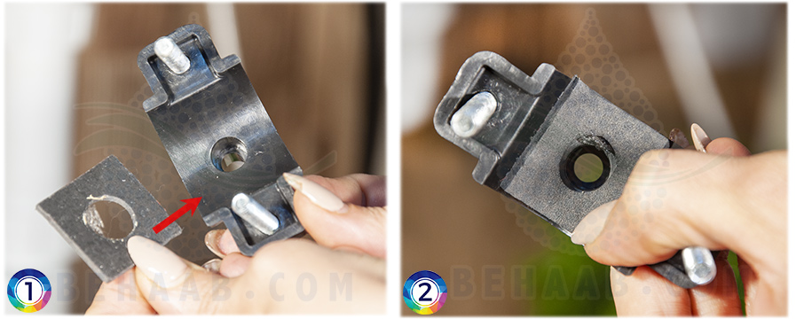 Instructions for drain saddle installation on a reverse osmosis unit آموزش نصب بست فاضلاب در دستگاه تصفیه آب خانگی