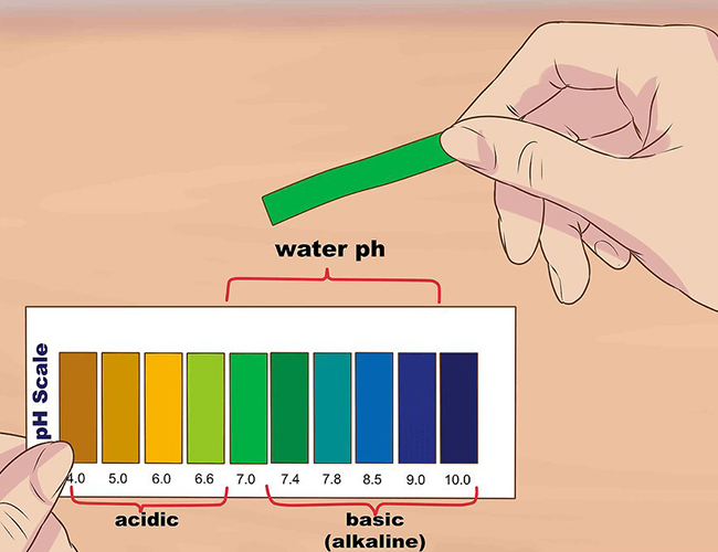 سطح ph آب pH of your water