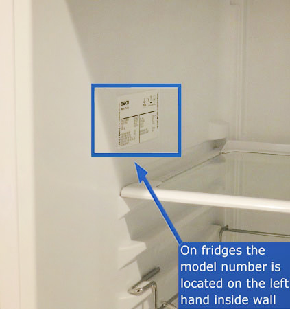 How to find the model and serial number of the BEKO refrigerator پیدا کردن برچسب مشخصات یخچال بکو