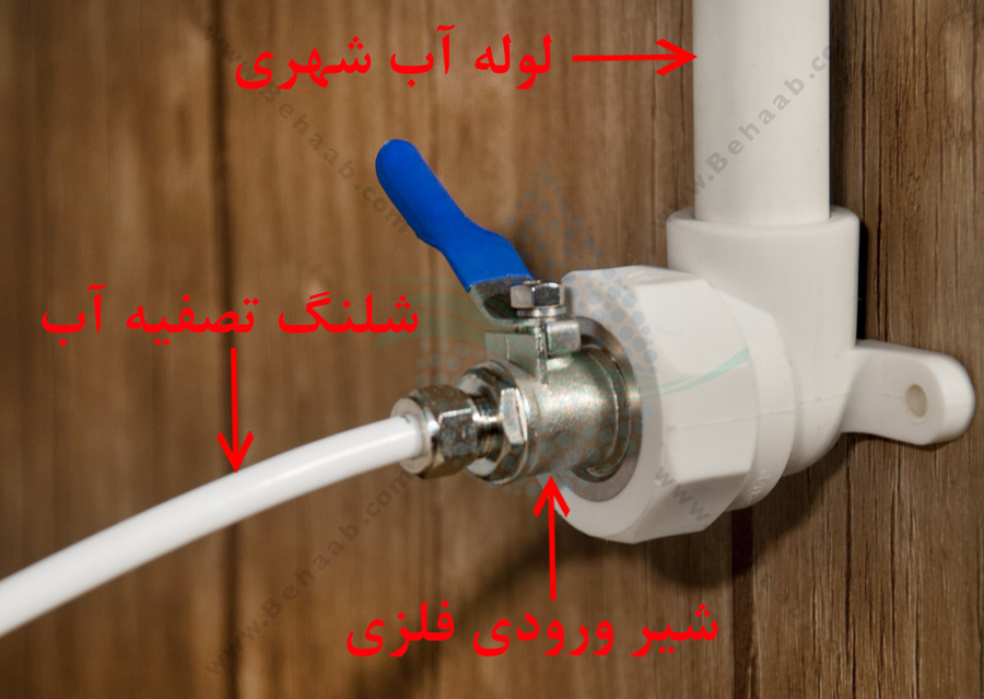 Inlet valve for water purifier شیر ورودی آب دستگاه تصفیه آب 