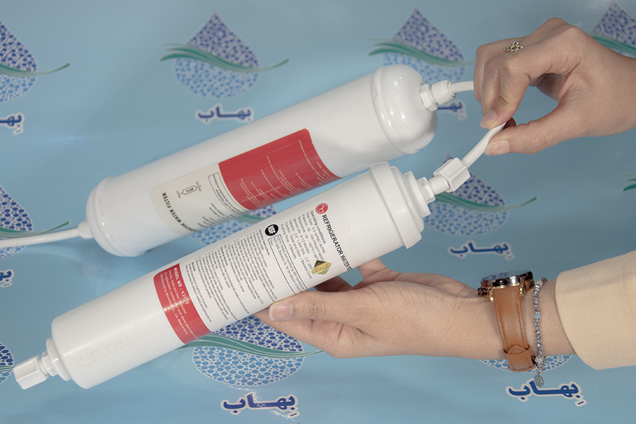 Install External Water Filter LG Refrigerator آموزش تعویض و نصب فیلتر یخچال ال جی