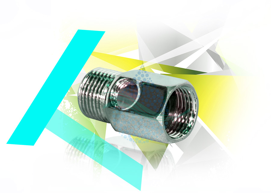 Input Water Chromed Adapter سه راه استیل برای نصب دستگاه تصفیه اب