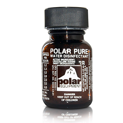 Treating with iodine crystals تصفیه آب با کریستال ید