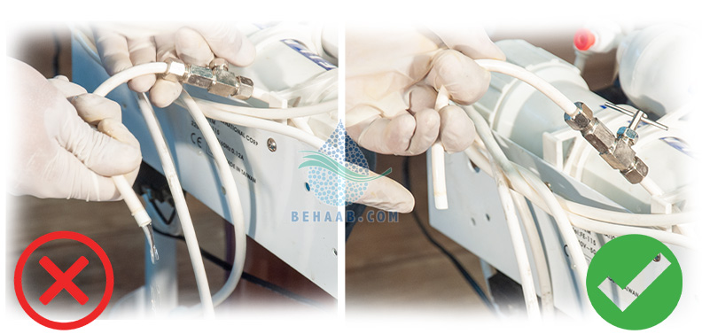 Needle Valve in Reverse Osmosis Water Purification System تنظیم شیر میکس تصفیه آب