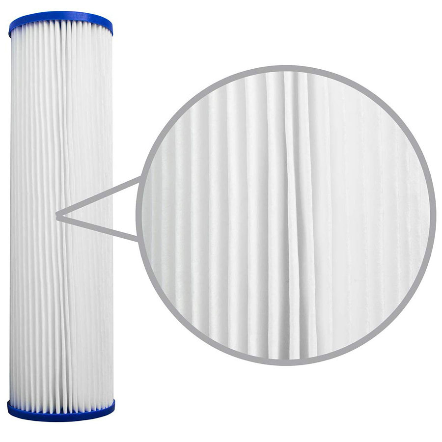 Pleated Poly Sediment Water Filter Cartridge  فیلتر پلی استر قابل شستشو تصفیه آب