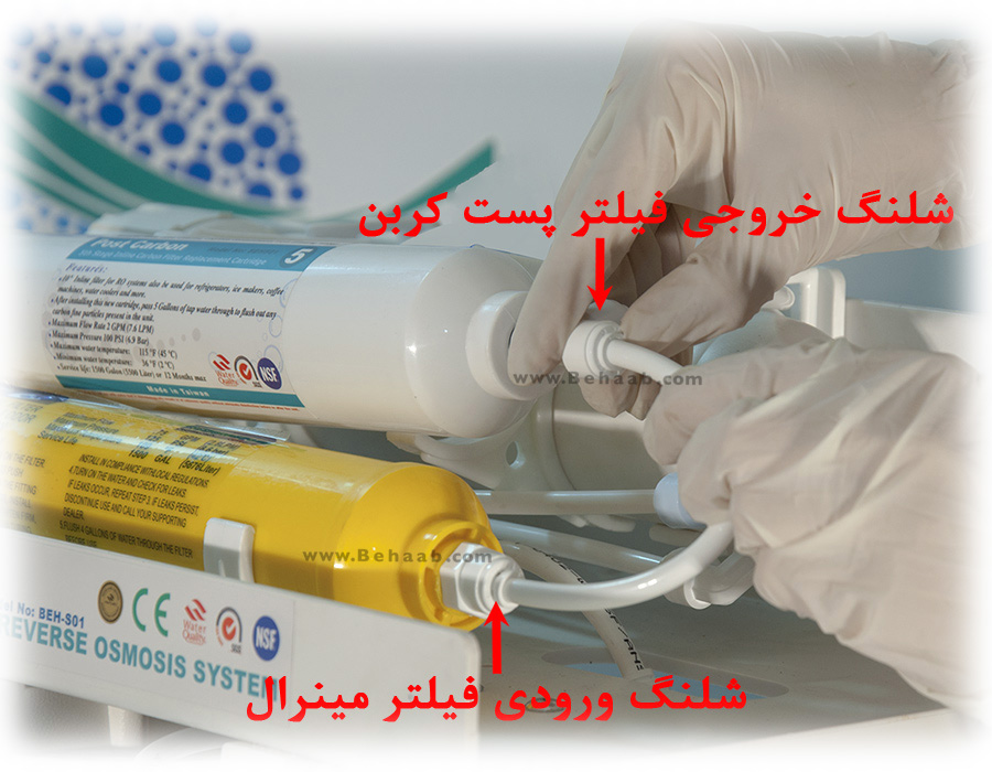 Post Carbon Activated Filter and Mineral Filter in Ro Water Purifier فیلتر مرحله ۵ و فیلتر مرحله ۶ دستگاه تصفیه آب خانگی