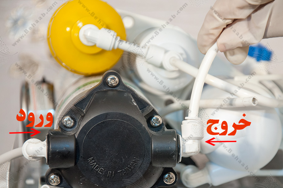 Pump water purifier Reverse Osmosis پمپ در دستگاه تصفیه آب ro