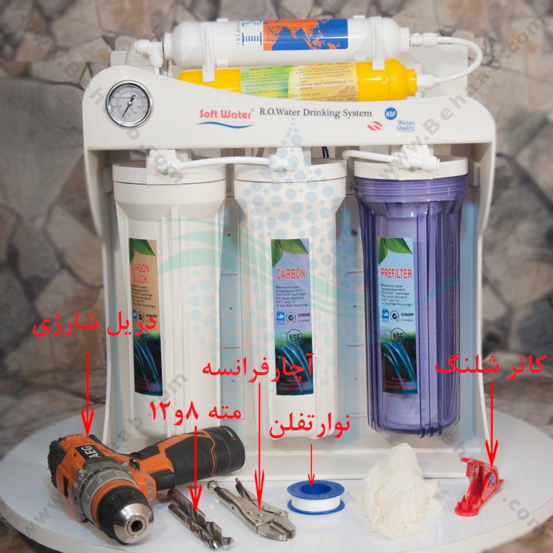  Quick and easy installation Soft Water Water Purification System آموزش نصب دستگاه تصفیه آب سافت واتر soft water 
