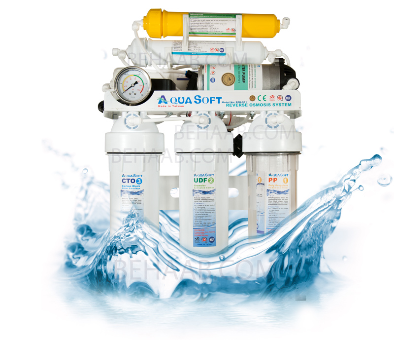 RO Water Purifier System دستگاه تصفیه آب خانگی ۶ مرحله اسمز معکوس