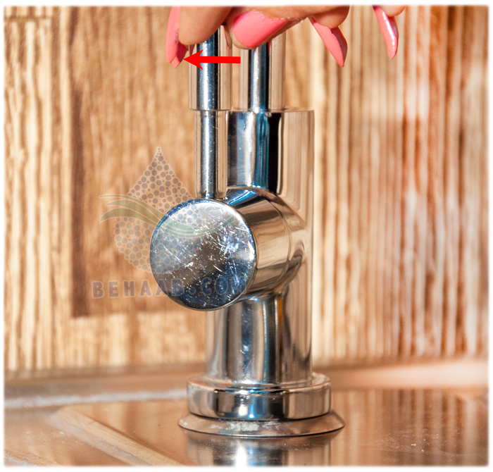 Replace the valves of the ceramic disc replacement valve cartridge insert valve نحوه تعویض مغزی شیر برداشت تصفیه آب