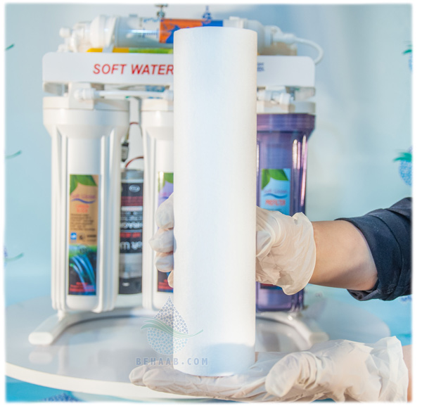 Replacement of sediment filter cartridge  نحوه تعویض فیلتر مرحله اول دستگاه تصفیه آب خانگی