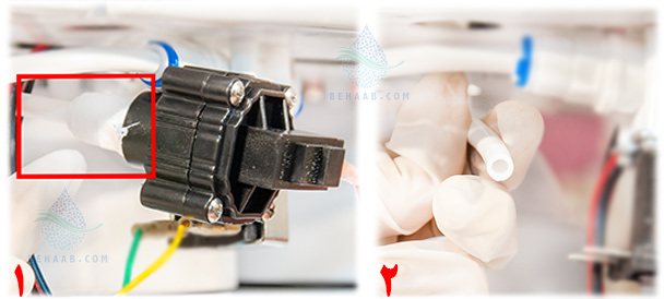 Replacement of low pressure switch water purifier تعویض سوییچ فشار پایین دستگاه تصفیه آب