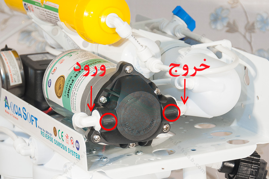 How to Replace Booster Pump Head RO Water purifier هد پمپ یا کلگی پمپ تصفیه آب