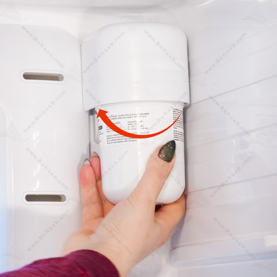 آموزش تعویض فیلتر داخلی یخچال سامسونگ در 3 دقیقه  How to Change Samsung Refrigerator Water Filter