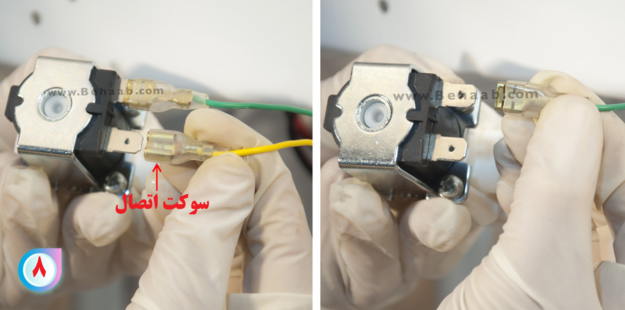 Solenoid Valve in Ro Water Purifier نحوه تعویض شیر برقی تصفیه آب خانکی
