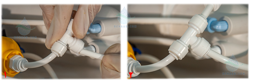 RO Fitting Union Tee in Reverse Osmosis اتصال سه راه دستگاه تصفیه آب