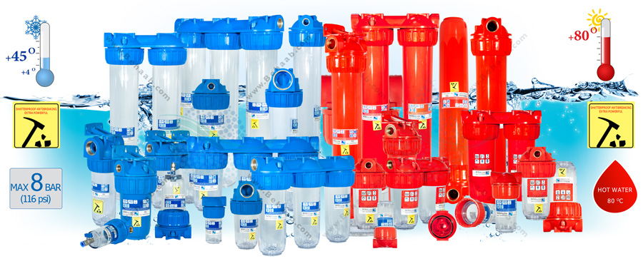 Water Filter Housing انواع هوزینگ تصفیه آب