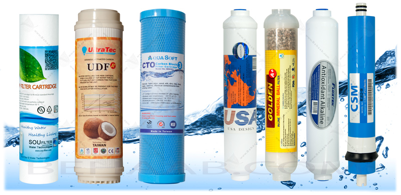 Water Purifier Filters فیلترهای دستگاه تصفیه آب خانگی اسمز معکوس