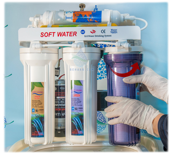 Replacement of polypropylene sedimentary filter  نحوه تعویض فیلتر شماره ۱ تصفیه آب