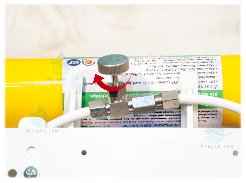 Water purification needle valve health test تست سلامت شیر میکس تصفیه آب 