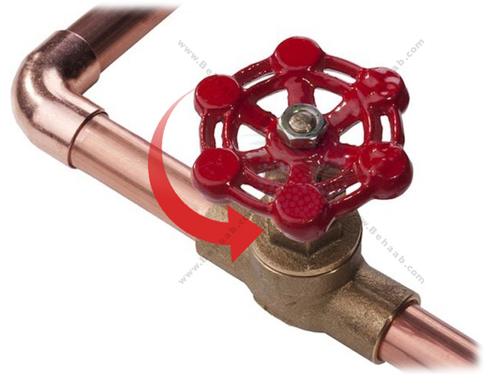 Water valve فلکه آب خانه