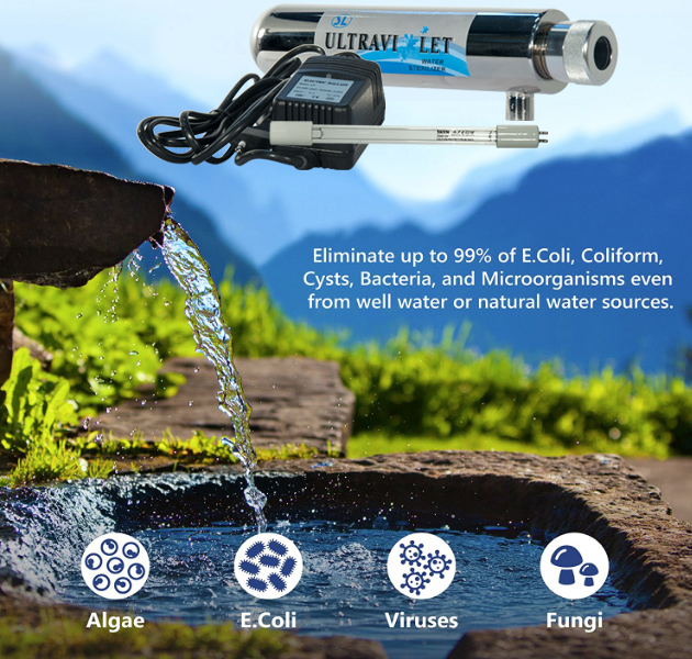 Well-Water-Filtration-Systems-with-Ultraviolet-Water-Filter تصفیه آب چاه با فیلتر یووی تصفیه آب