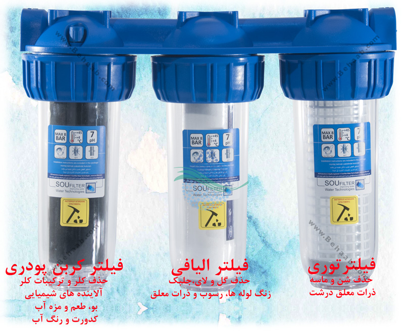 Whole House Water Filters دستگاه تصفیه آب ورودی ساختمان