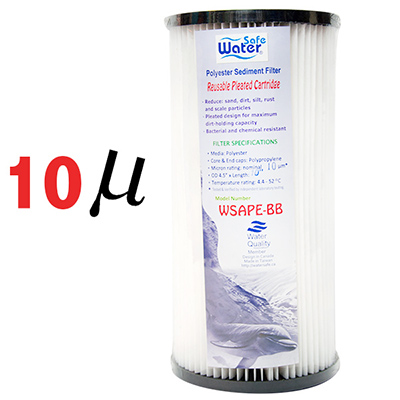 فیلتر قابل شستشوIndustrial Polyester Pleated Sediment Removal Filter