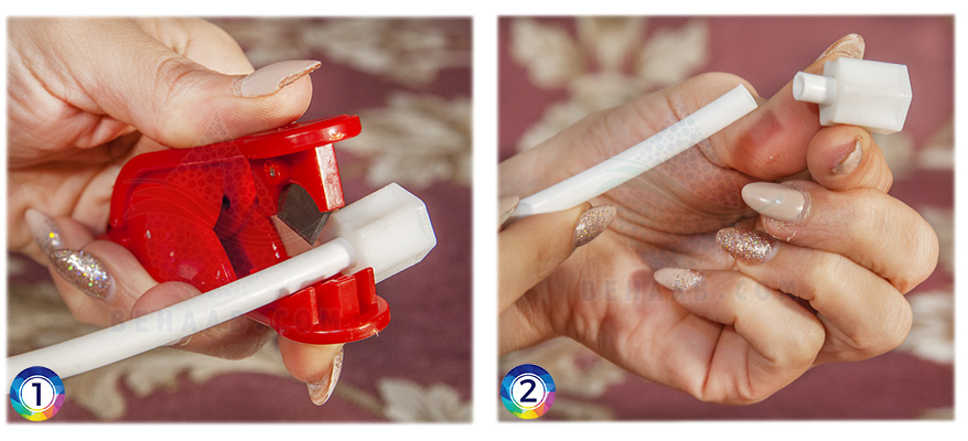 Working with water purifier Connectors نحوه کار با اتصالات دستگاه تصفیه آب