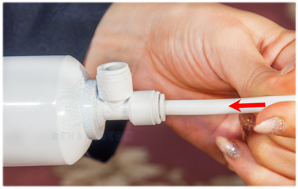 Working with water purifier Connectors نحوه کار با اتصالات دستگاه تصفیه آب