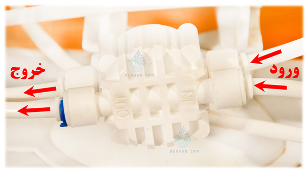automatic shut off valve نصب چهارراهی دستگاه تصفیه آب