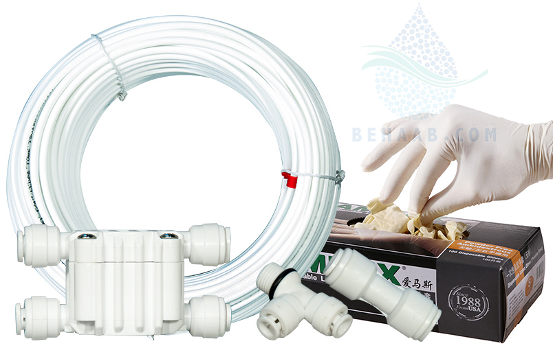 automatic shut off valve Replacement قطعات مورد نیاز برای نصب چهارراهی دستگاه تصفیه آب