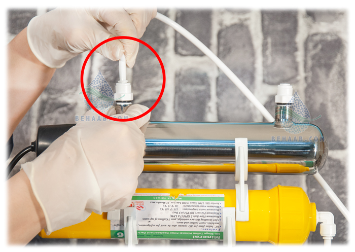 آموزش نصب فیلتر uv تصفیه آب How to install a Ultraviolet Light filter to ro water purifier