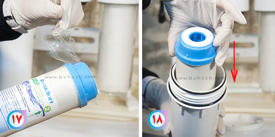 How to install an activated carbon filter نصب فیلتر مرحله دو تصفیه آب