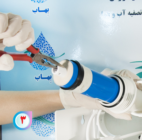 how to change  reverse osmosis Memberan filterنحوه تعویض فیلتر ممبران در دستگاه تصفیه آب