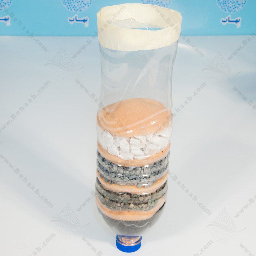 how to make easy water filter آزمایش تصفیه آب دوم ابتدایی