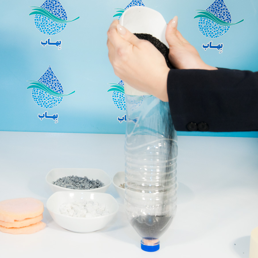 how to make a water filter science project In a simple way روش ساخت تصفیه آب دوم ابتدایی
