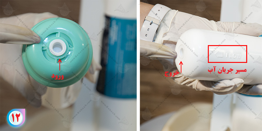 inline activated carbon water filter فیلتر کربن خطی تصفیه آب