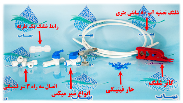 Install Needle Valve in Reverse Osmosis Water Purifier System قطعات مورد نیاز برای نصب شیر میکس در دستگاه تصفیه آب