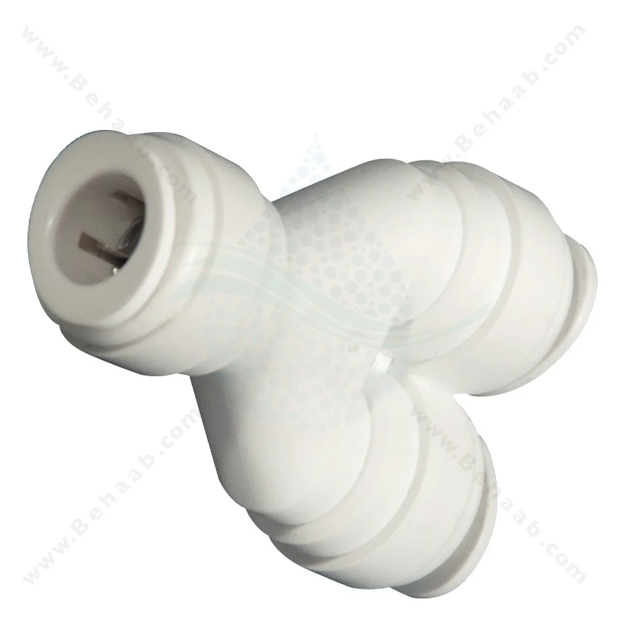 سه راه سه سر فیتینگی Y - RO Fitting Two Way Divider Semi-Industrial