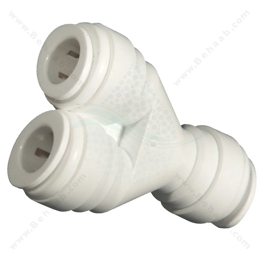 سه راه سه سر فیتینگی Y - RO Fitting Two Way Divider Semi-Industrial