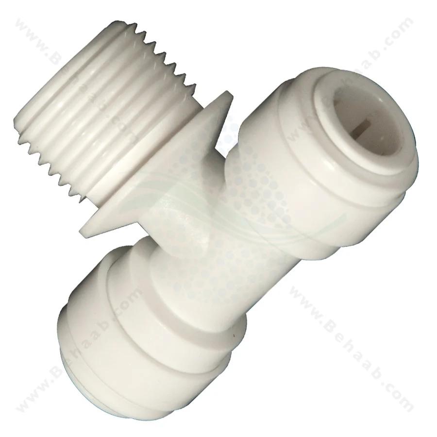 سه راه یک سر رزوه از وسط - Male Branch Tee Semi-Industrial