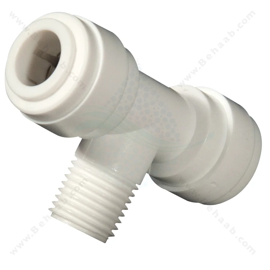 سه راه یک سر رزوه از وسط یک چهارم - Male Branch Tee Semi-Industrial