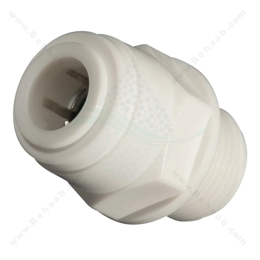 تبدیل سه هشتم رزوه به سه هشتم فیتینگی - Male Connector Semi-Industrial