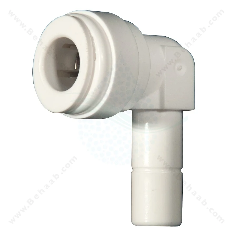 زانو میله ای به فیتینگی سه هشتم اینچ - Stem Elbow 3/8" Quick Connect RO System Parts Fittings