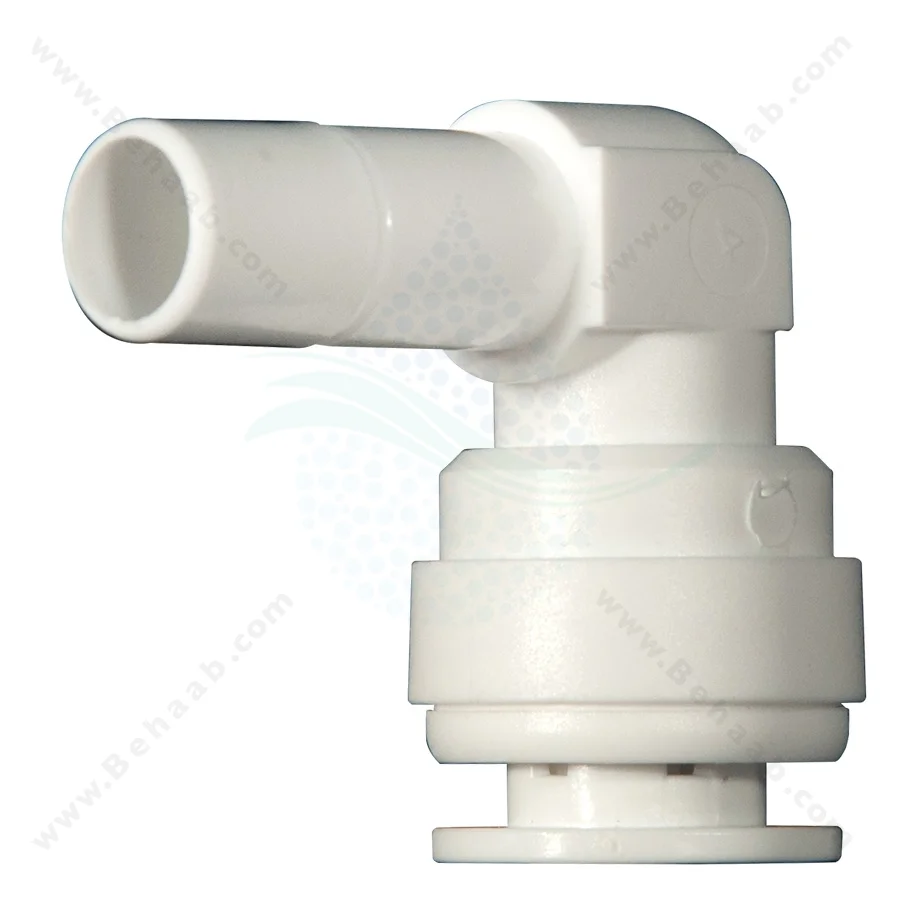 زانو میله ای به فیتینگی سه هشتم اینچ - Stem Elbow 3/8" Quick Connect RO System Parts Fittings