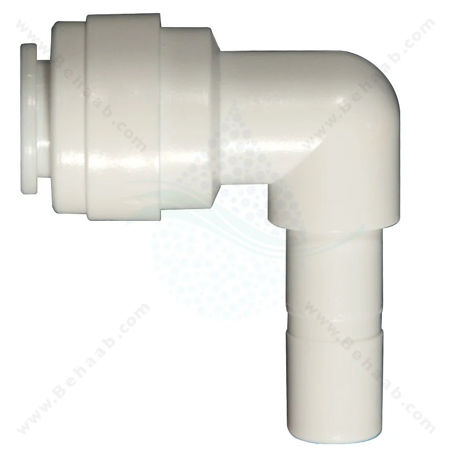 زانو میله ای به فیتینگی سه هشتم اینچ - Stem Elbow 3/8" Quick Connect RO System Parts Fittings