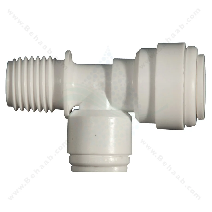 سه راه یک سر رزوه از کنار 6-6-10 - RO Fitting Male Run Tee Semi-Industrial